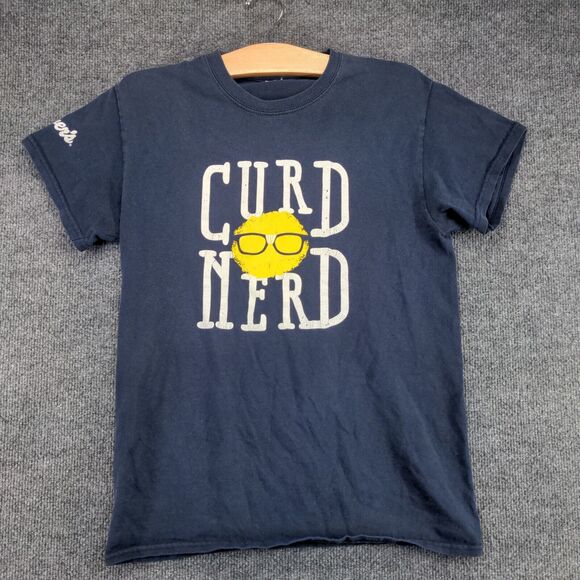Culvers Men's Curb Nerd Graphic T-Shirt Blue XS Short Sleeve Crew Neck - Picture 2 of 12